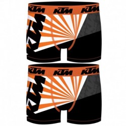 Talla XL: Set 2 Boxer KTM - microfibra (92% poliéster - 8% elastano) - multicolor