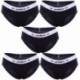 Set 5 Slips deportivo femenino negro UMBRO L