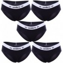 Set 5 Slips deportivo femenino negro UMBRO S
