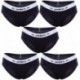 Set 5 Slips deportivo femenino negro UMBRO XL