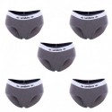 Talla XL: Pack 5 braguitas deportivas mujer UMBRO color gris