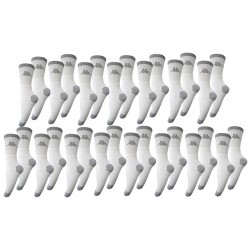 Pack 15 pares de calcetines "tennis" Kappa unisex en color blanco