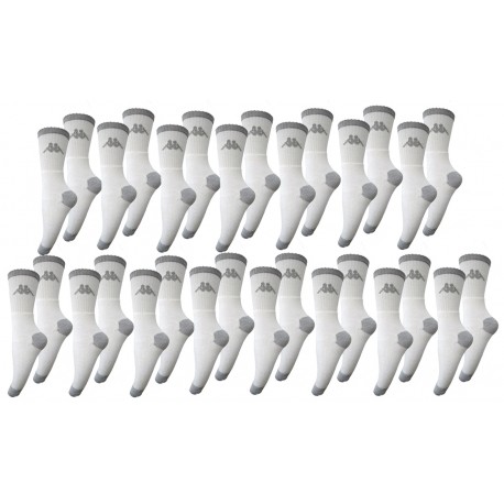 Pack 15 pares de calcetines "tennis" Kappa unisex en color blanco