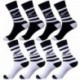 Talla 43/46 4pares Calcetines ALL BLACKS - algodón - 75% algodón, 24% poliamida 1% elastano - Colores Blancos y Negros