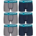 Pack 6 calzoncillos FREEGUN en gris y azul