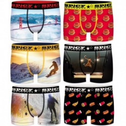 Talla XL: Set 6 Boxer SPICY - aleatorio - microfibra - 92% poliéster, 8% elastano