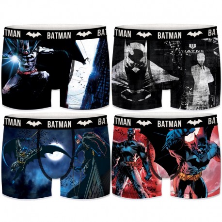 Pack 4 calzoncillos FREEGUN Batman DC Comics sorpresa para hombre