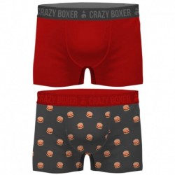 Pack 2 calzoncillos Crazy Boxer multicolor para hombre