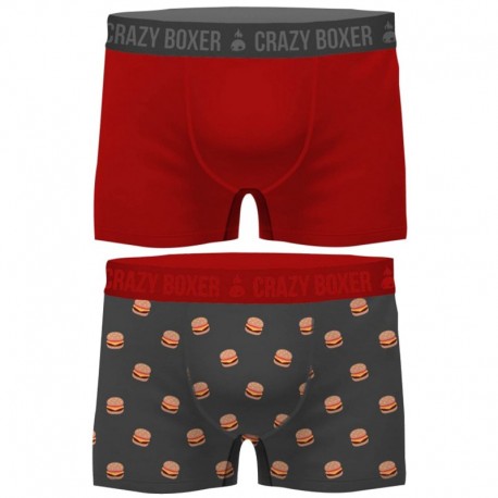 Pack 2 calzoncillos Crazy Boxer multicolor para hombre