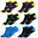43/46 Set 6pcs calcetines de vestir - tobilleros - Crazy Socks