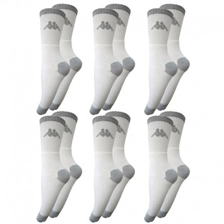 39/42 Set 6p calcetines Kappa - colores surtidos - modelo "tennis" - talla 39/42