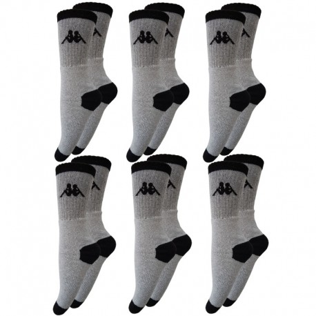 39/42 Set 6p calcetines Kappa - colores surtidos - modelo "tennis" - talla 39/42