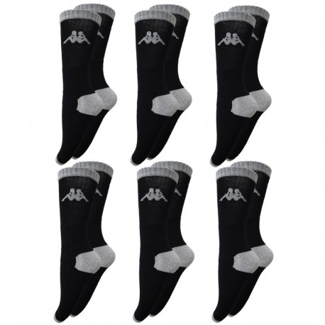 39/42 Set 6p calcetines Kappa - colores surtidos - modelo "tennis" - talla 39/42