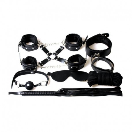 SET 8 PIEZAS EN NEGRO