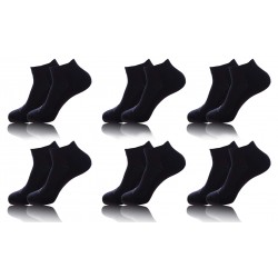 Pack 6 pares de calcetines tobilleros KAPPA en color negro