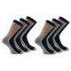 Pack 6 pares de calcetines "tennis" HEAD en color gris y negro