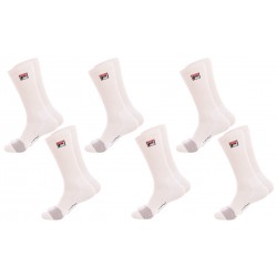 Pack 6 pares de calcetines Cool max FILA en color blanco