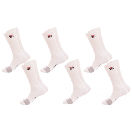 Pack 6 pares de calcetines Cool max FILA en color blanco