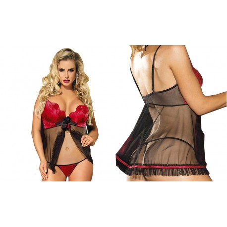 Picardías Valeria Rojo