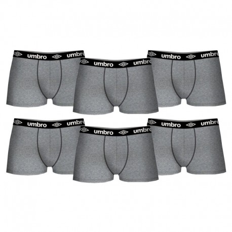 Pack 6 calzoncillos UMBRO en gris para hombre