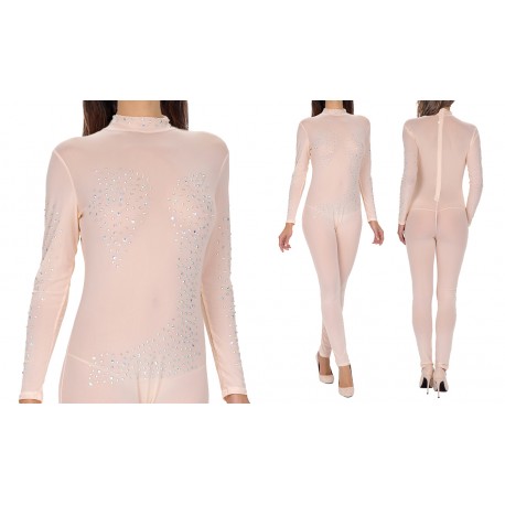 Mono Rhinestone Blanco