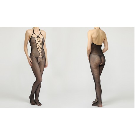 Lencería femenina Jacquie&Michel: babydoll en tela red negro