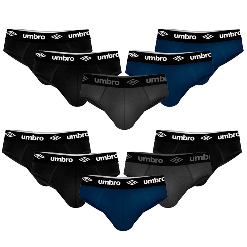 Pack 10 calzoncillos slips Umbro surtidos en varios colores para hombre