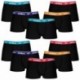 Pack 10 calzoncillos boxer Umbro surtidos en color negro con cintura en varios colores para hombre