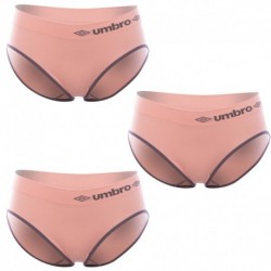 Pack 3 slips deportivos femeninos UMBRO en color rosa
