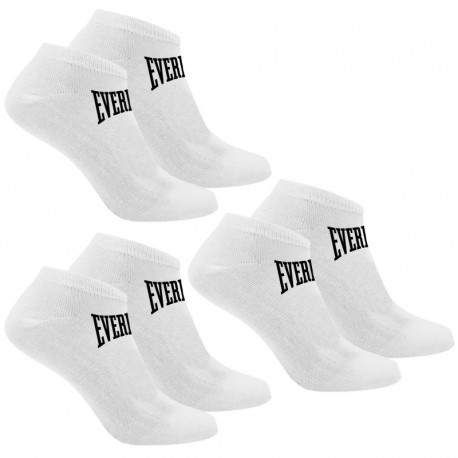 Set de 3 pares de calcetines everlast blancos talla 43-46