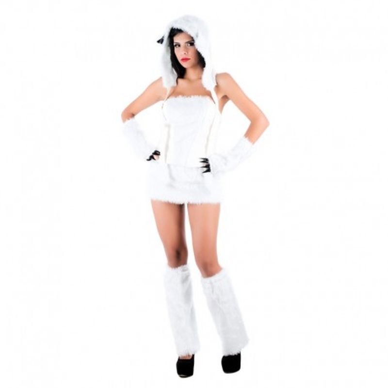 Disfraz Sexy oso polar Blanco