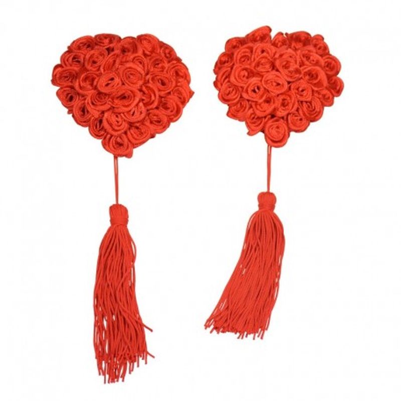 Pezoneras Flower red Rojo