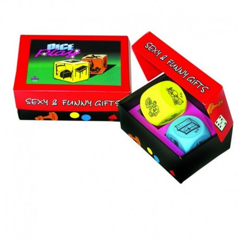 ESTUCHE PAREJA DADOS GRANDES FLUOR 5,5 cm