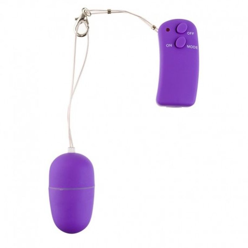 HUEVO VIBRADOR CON CONTROL REMOTO morado