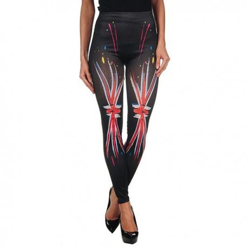 Legging UK pintado Negro