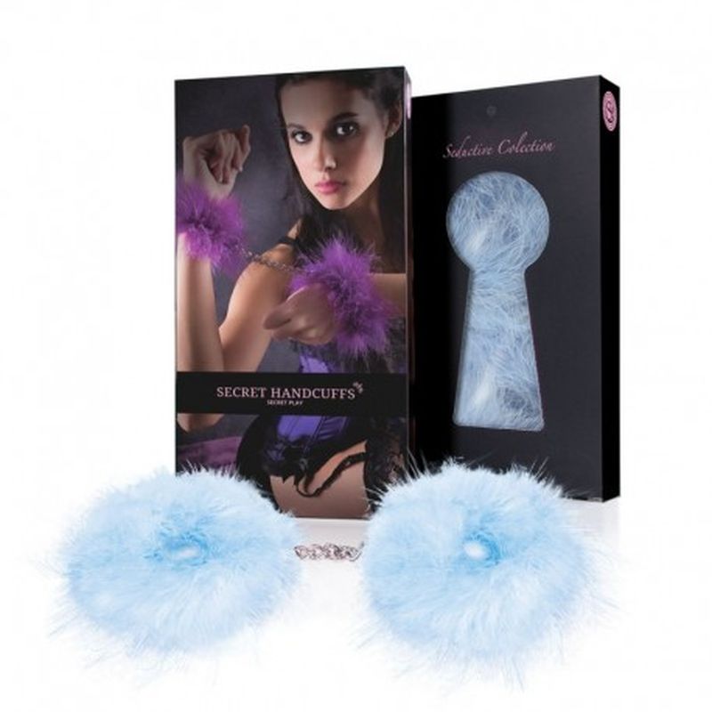 ESPOSAS DE PLUMAS MARABÚ CELESTES