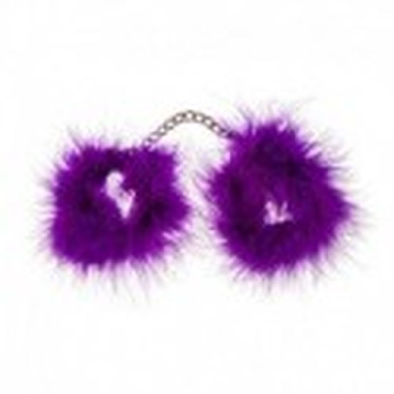 ESPOSAS DE PLUMAS MARABÚ MORADAS
