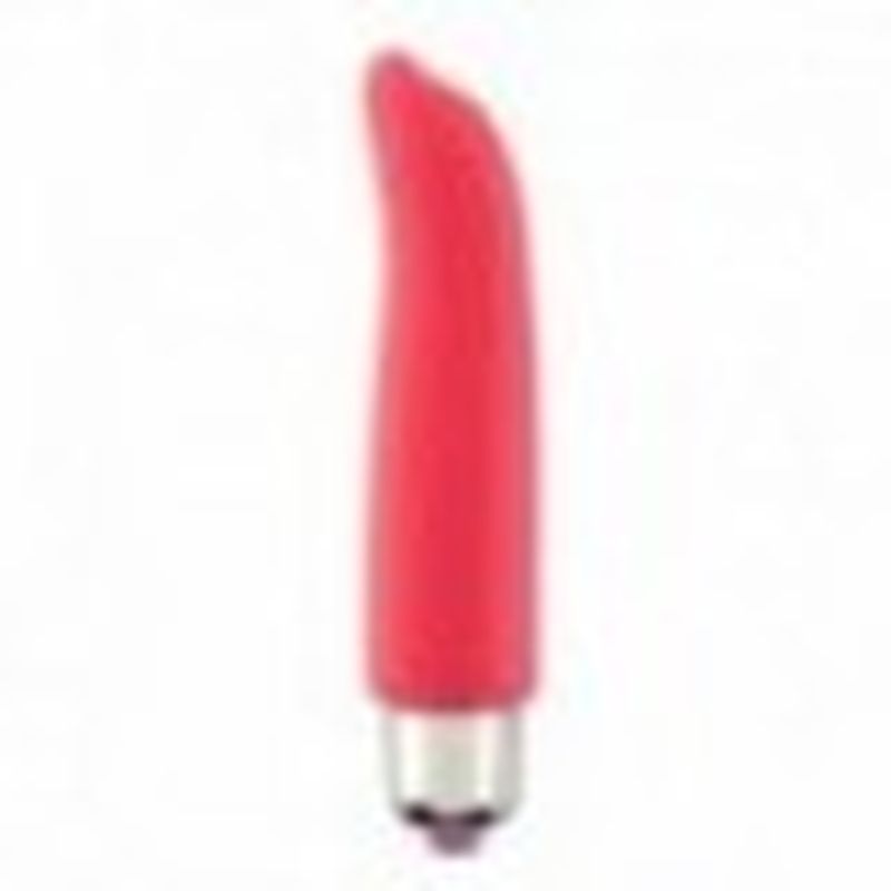 VIBRADOR TIERNO PLACER 4 veloc., 11 cm. ROJO