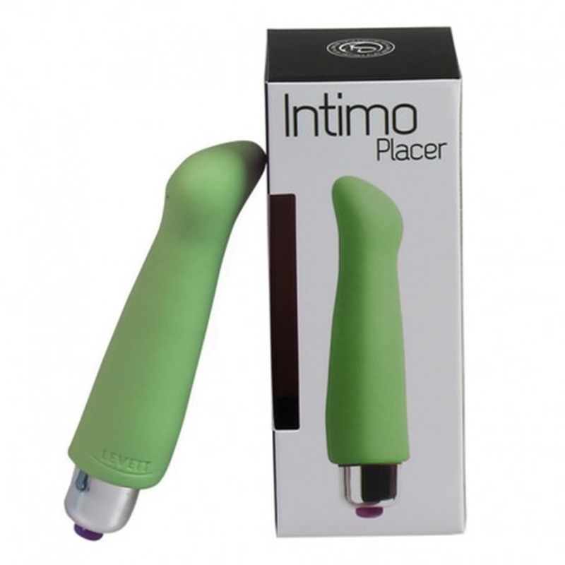 VIBRADOR INTIMO PLACER 4 veloc., 11 cm. VERDE