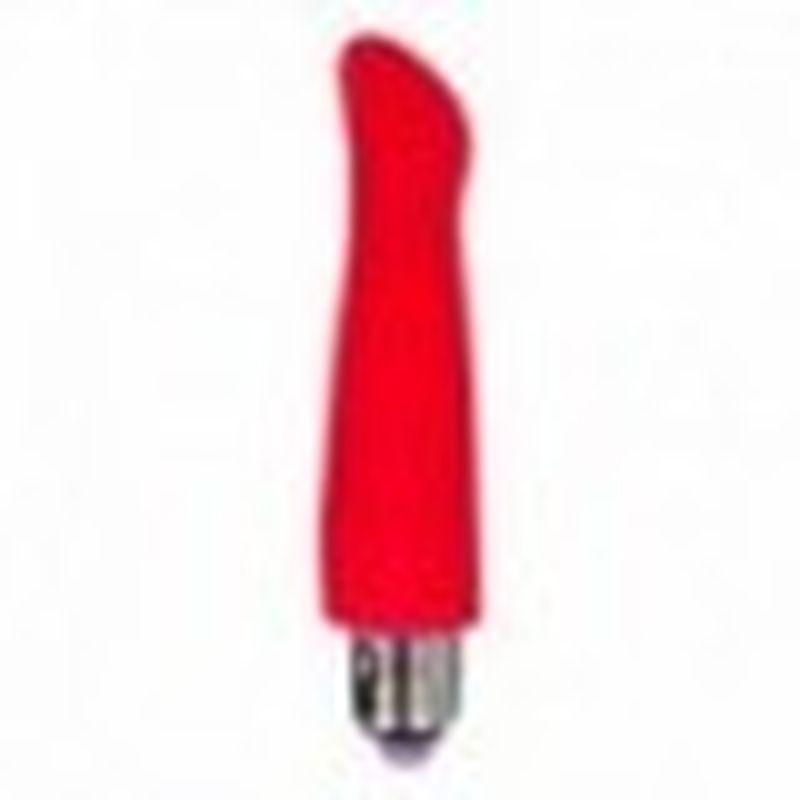 VIBRADOR INTIMO PLACER 4 veloc., 11 cm. ROJO