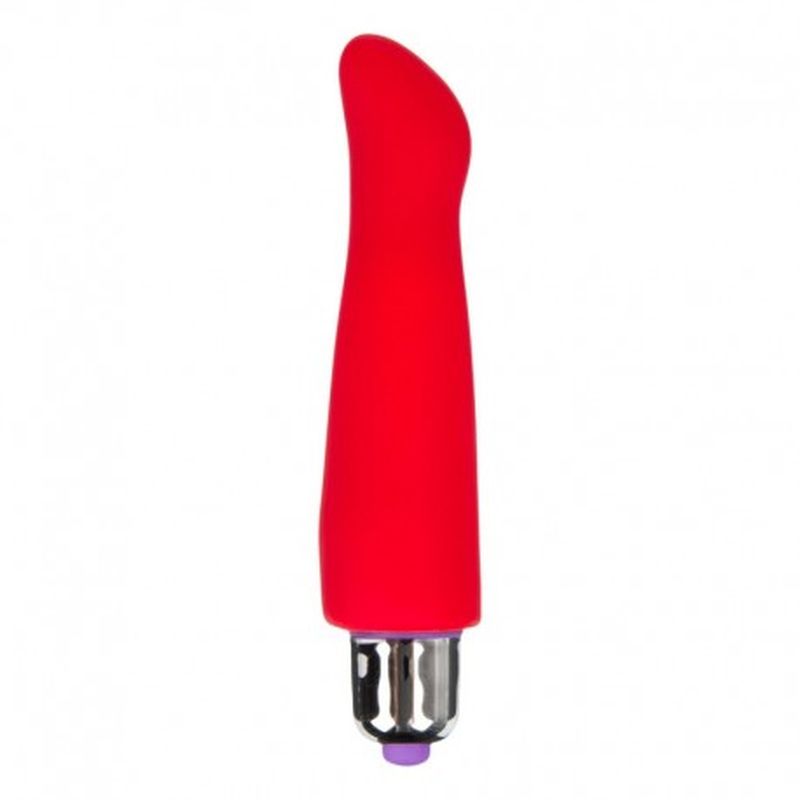 VIBRADOR INTIMO PLACER 4 veloc., 11 cm. ROJO
