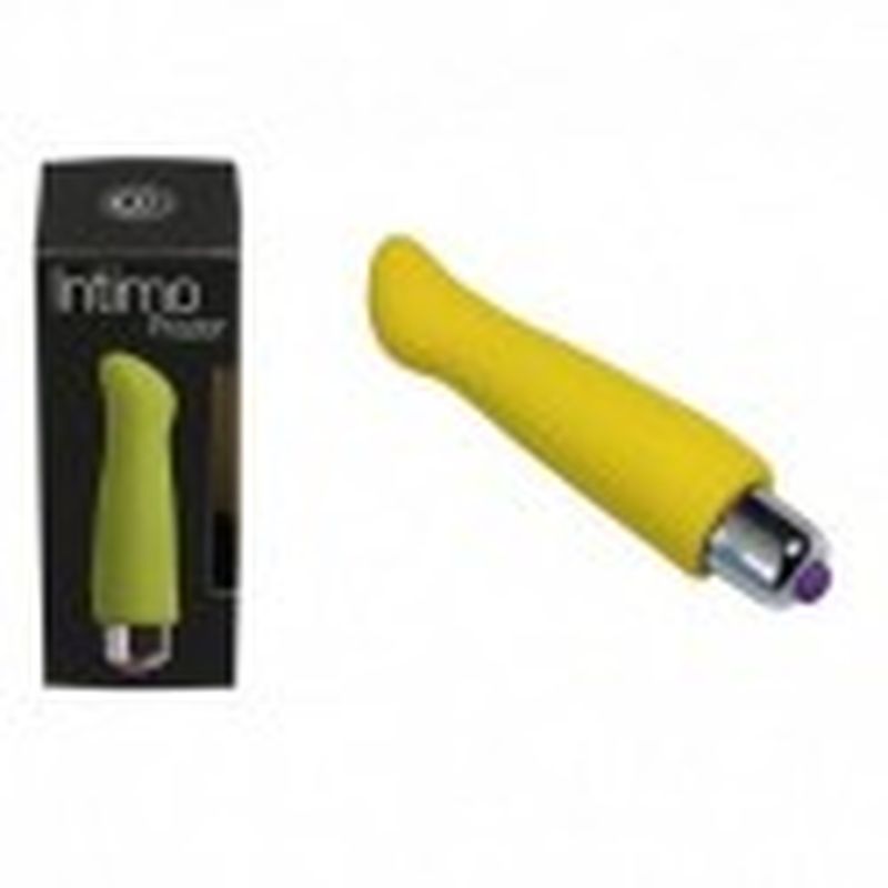 VIBRADOR INTIMO PLACER 4 veloc., 11 cm. AMARILLO