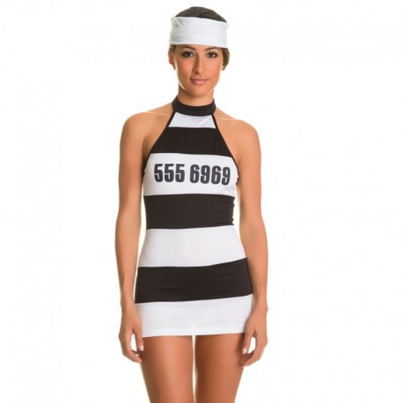 Disfraz Convict Blanco