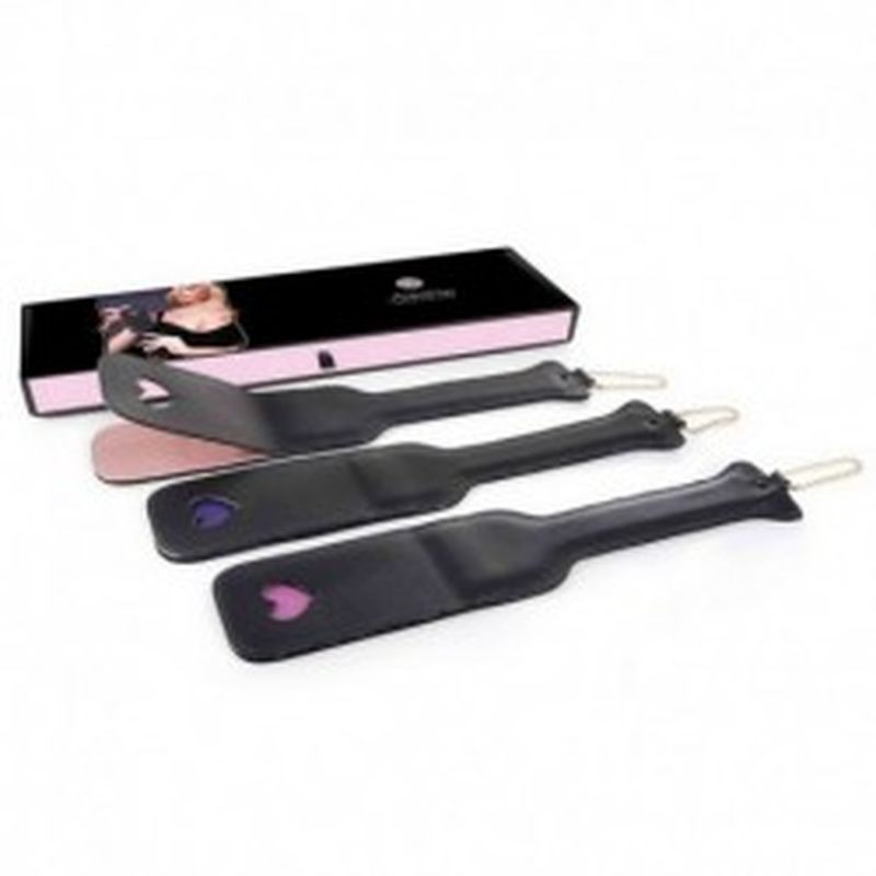 PROVOCATIVE WHIP: FUSTA CUERO CORAZON, 3 colores