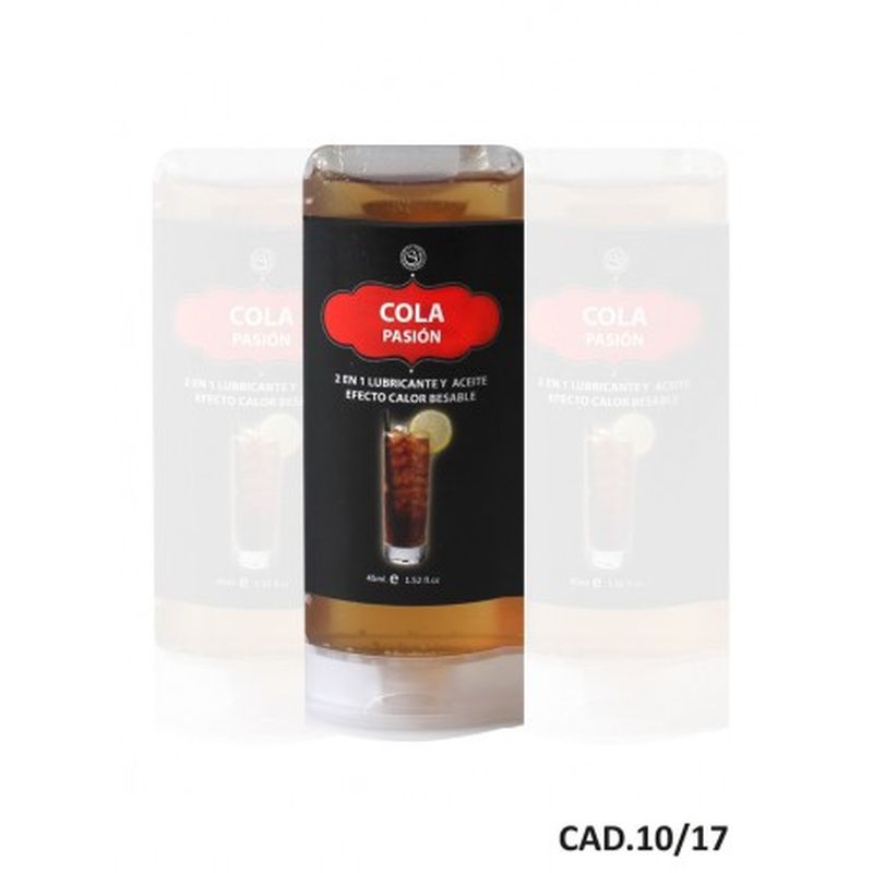 LUBRICANTE Y ACEITE 2 en 1 EFECTO CALOR COLA, 45 ml.