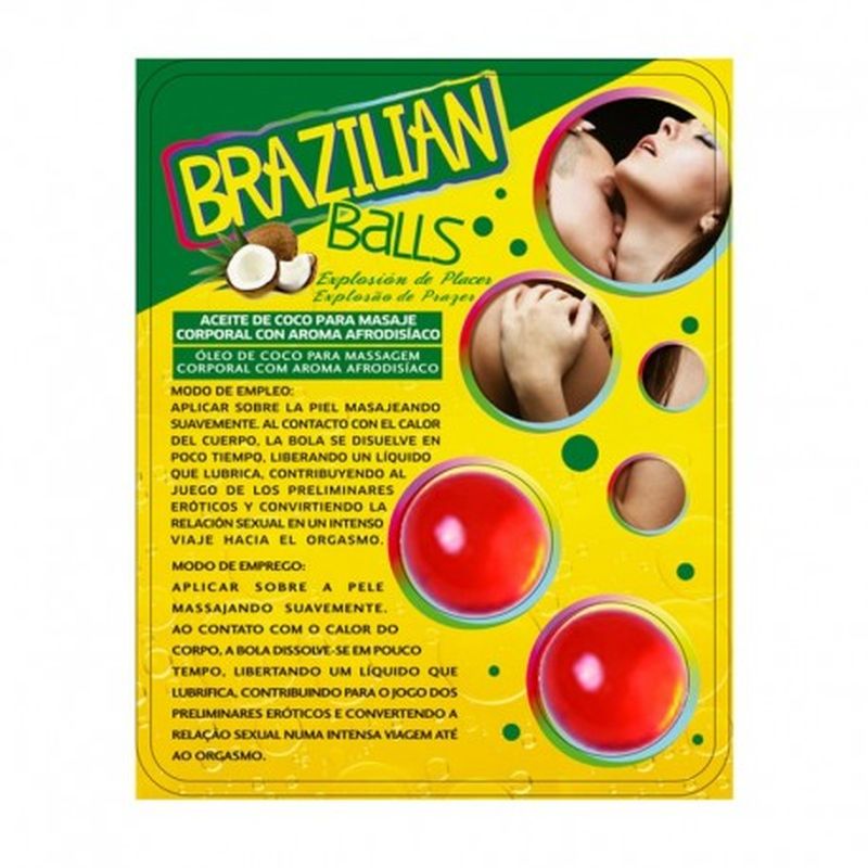 SET 2 BRAZILIAN BALLS CON AROMA DE FRUTAS