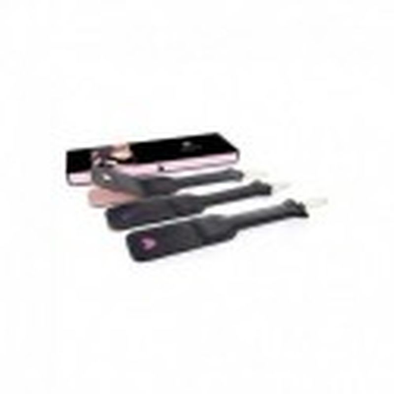 FUSTA CUERO CORAZON, FUCSIA