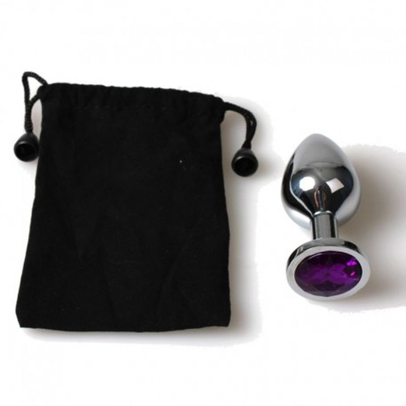 PLUG ANAL METAL PEQUEÑO BOLSA MORADO