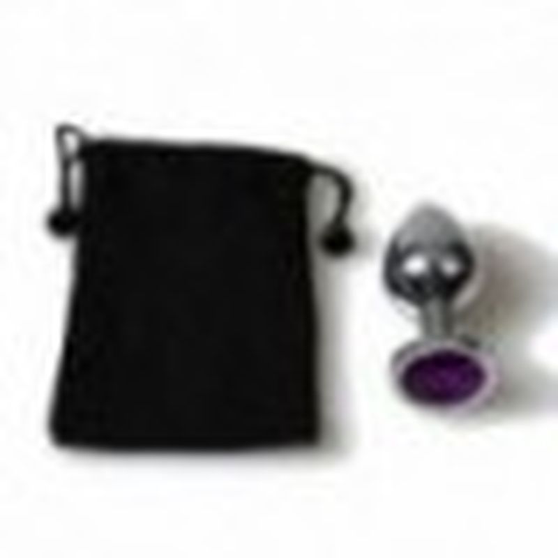 PLUG ANAL METAL MEDIANO BOLSA MORADO