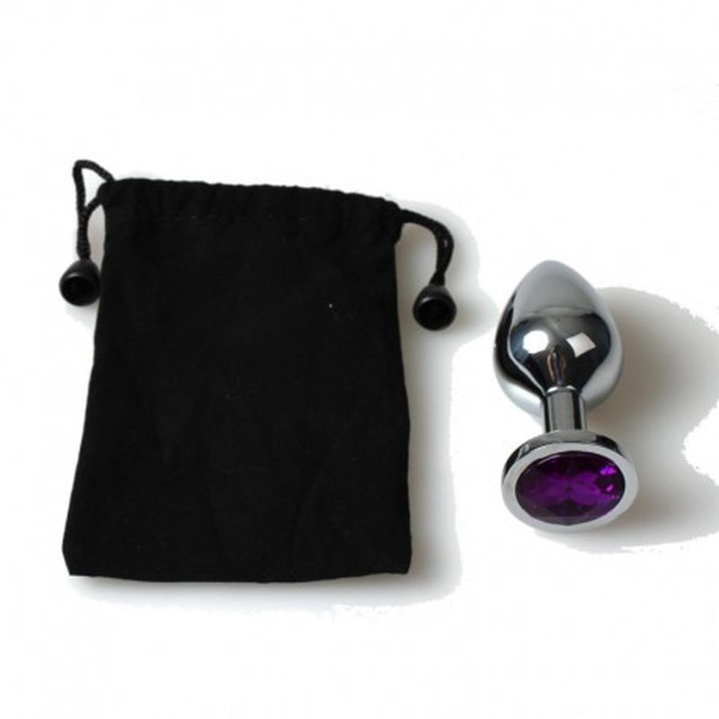 PLUG ANAL METAL MEDIANO BOLSA MORADO